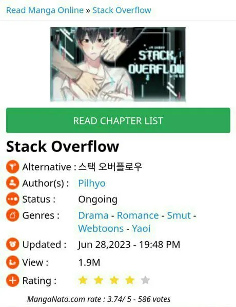 Stack Overflow Manga Page