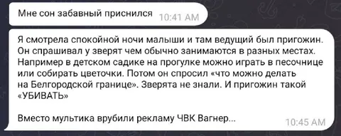 Пригожин в детском садике