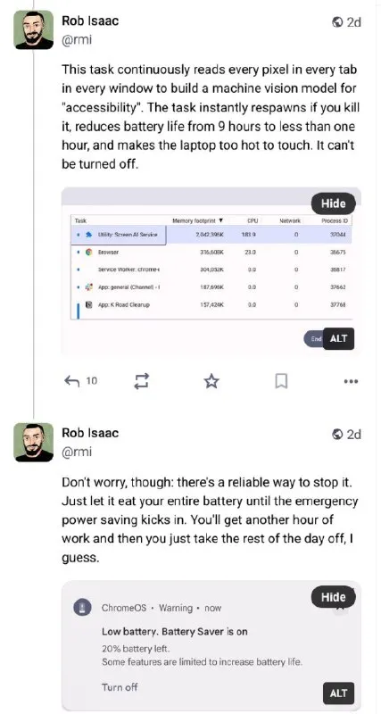 The Accessibility Battery Drain