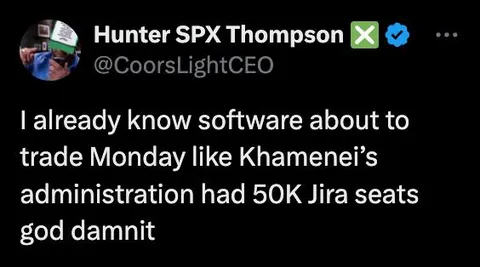 Khamenei Jira Seats Software Panic