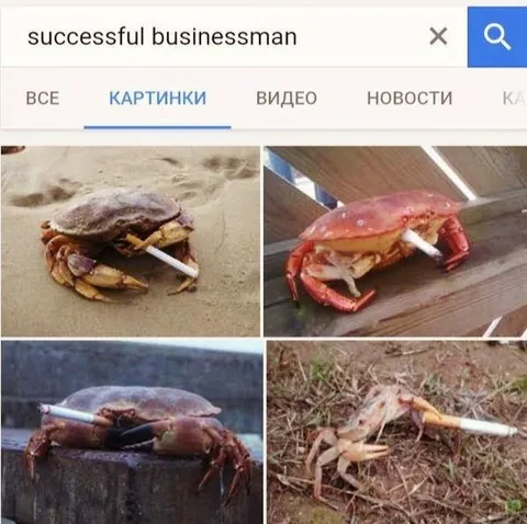 Successful Businessman Crab