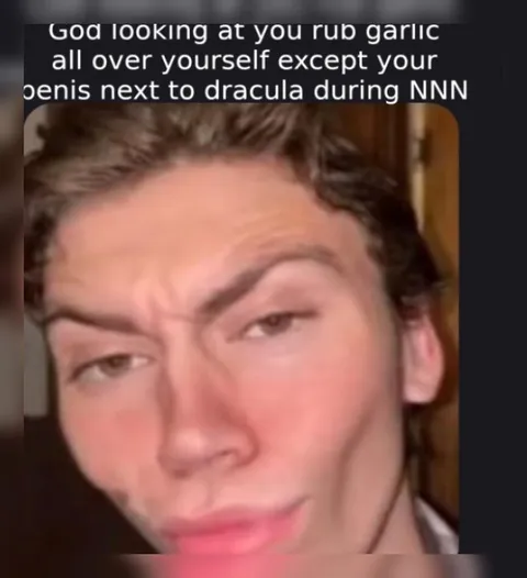 God Watching Garlic Against Dracula