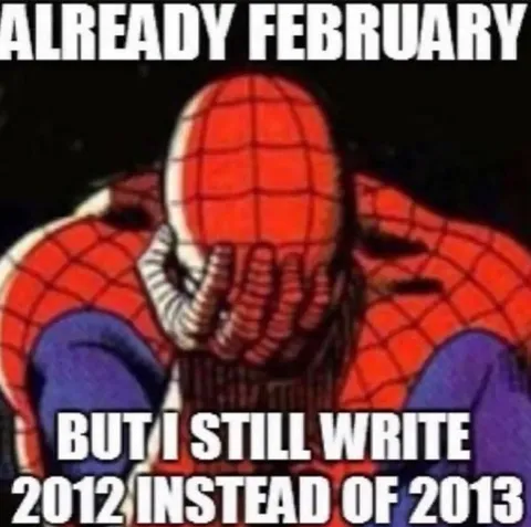 Spider-Man Writes the Wrong Year