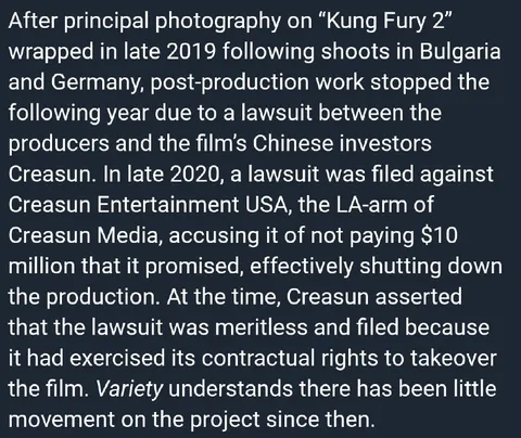 Kung Fury 2 Production Shutdown