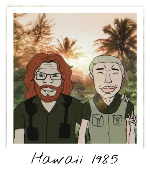 Hawaii 1985 Vacation Snapshot