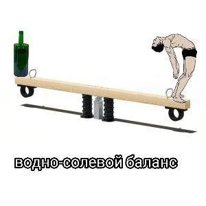 Водно-солевой баланс на качелях