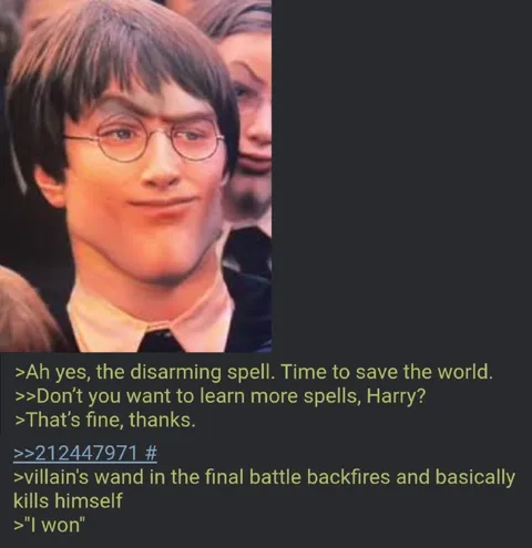 Harry Potter Learns One Spell