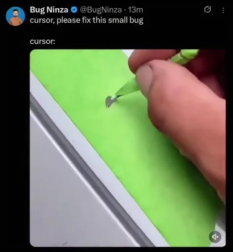 Cursor Fixes a Small Bug