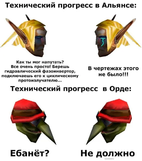 Технический прогресс в Альянсе и Орде