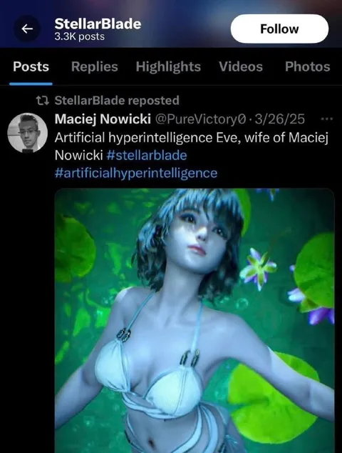 Artificial Hyperintelligence Eve Wife