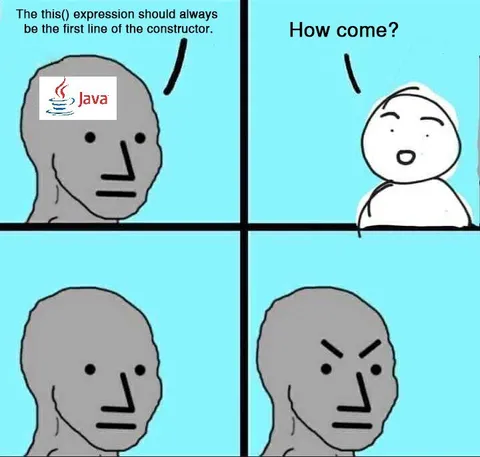 Java Constructor First Line