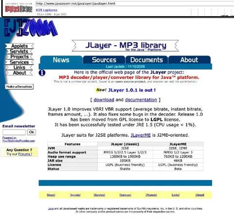 JLayer MP3 Decoder Library