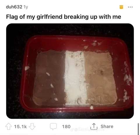 Flag of My Girlfriend Breaking Up