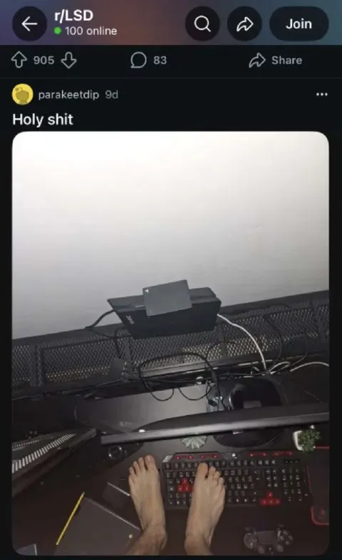 Feet Typing at the Computer