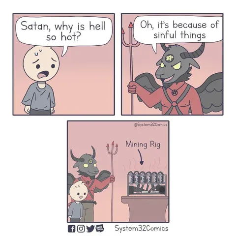 Hell Is Hot From Mining Rigs