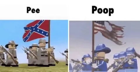 Pee Poop Civil War Comparison