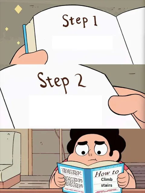 Steven Learns to Climb Stairs