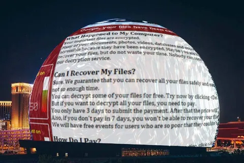 Ransomware on the Giant Sphere
