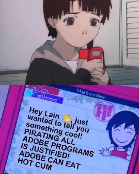 Lain Receives a Strange Email