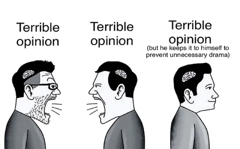 Terrible Opinion Kept Silent