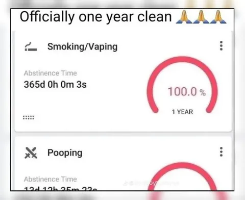 One Year Clean From Smoking