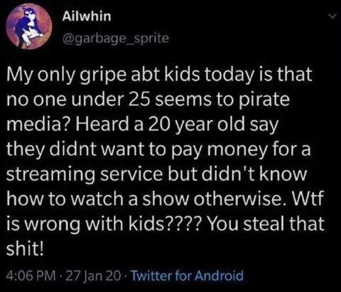 Kids Don't Know How to Pirate