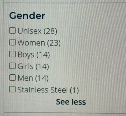 Stainless Steel Gender