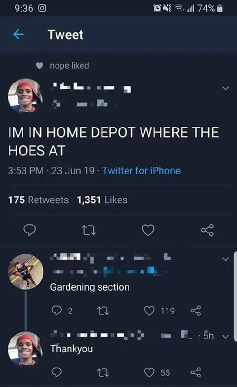 Home Depot Gardening Section