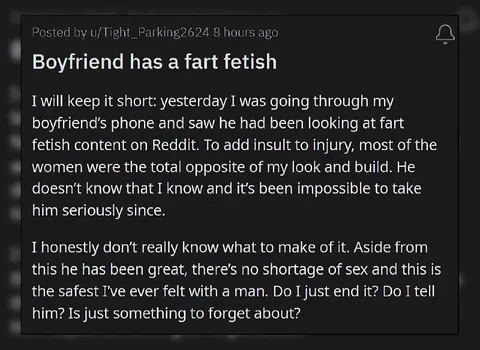 Boyfriend Has a Fart Fetish