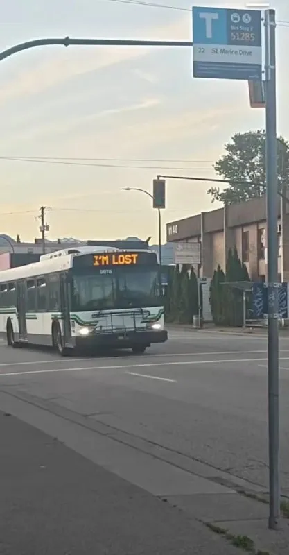 Lost Bus at the Bus Stop