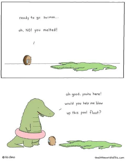 Dinosaur Pool Float Disaster