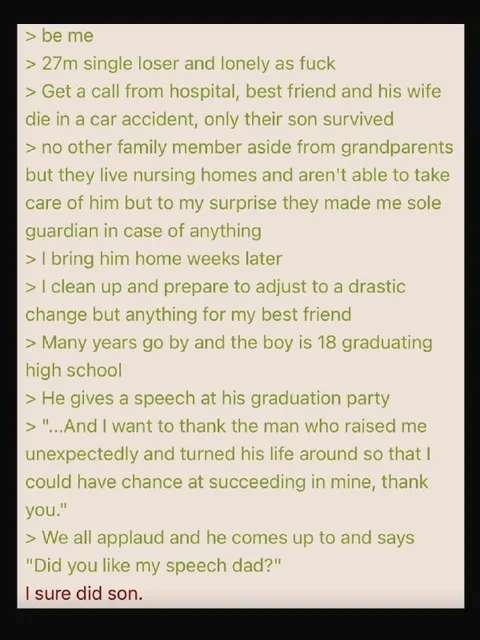 Unexpected Guardian Graduation Speech