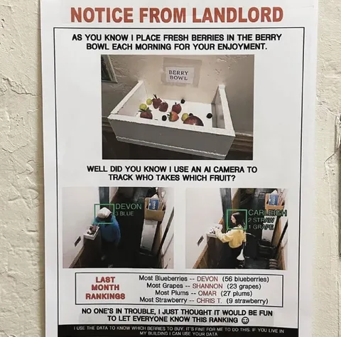 Landlord Tracks Berry Theft