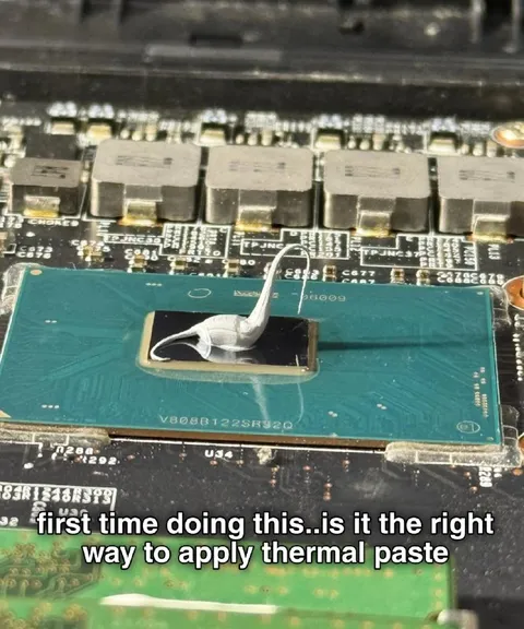 First Time Applying Thermal Paste