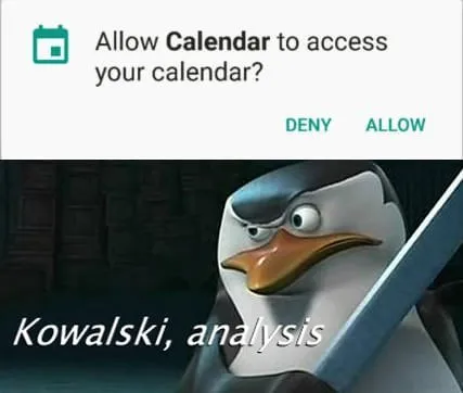 Calendar Access Analysis