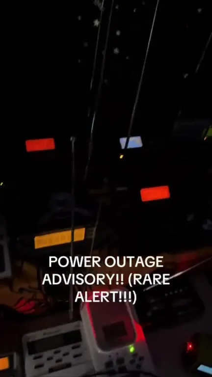 Power Outage Advisory Siren