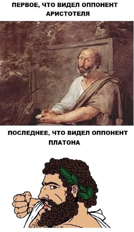 Аристотель против Платона
