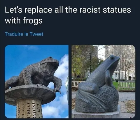 Replace Racist Statues With Frogs