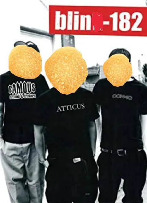 Blink-182 Orange Face Cover