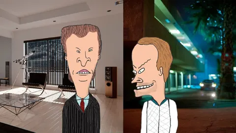 Бивис и Баттхед ночью