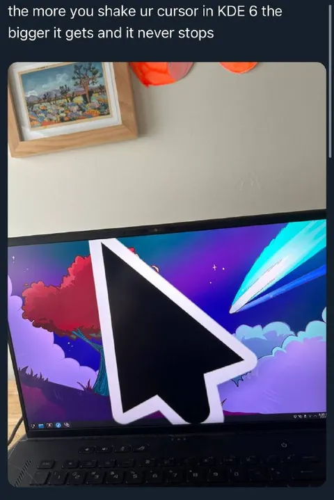 KDE 6 Cursor Keeps Growing