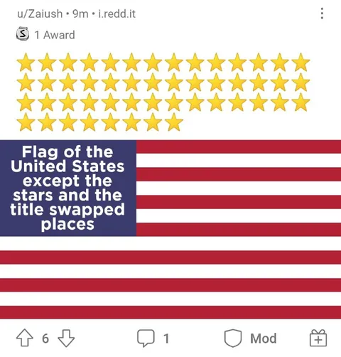 Flag of the United States Except Stars