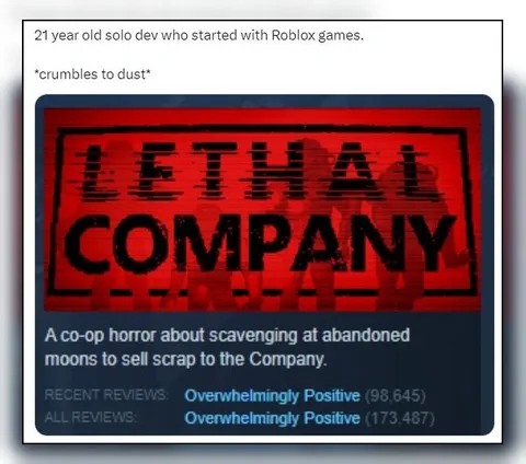 Solo Developer Crumbles to Dust