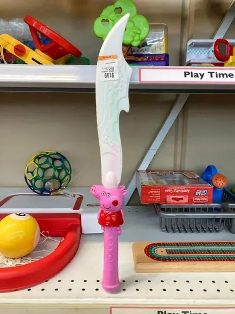 Peppa Pig Wields a Giant Sword