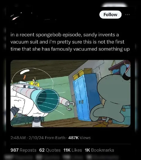 Sandy Famously Vacuums Something Up