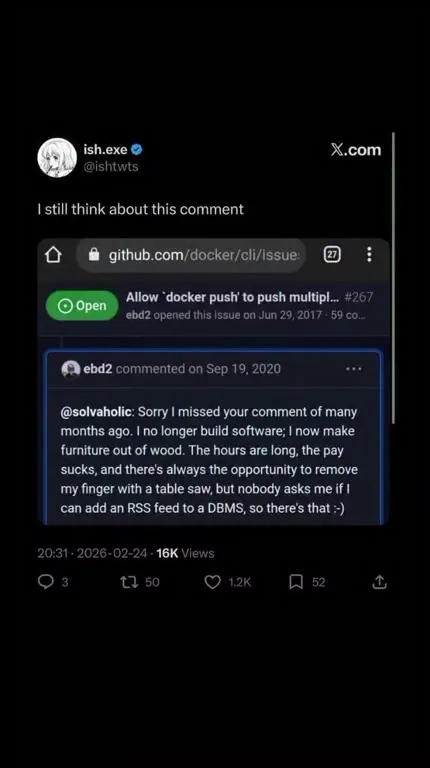 I still think about this comment