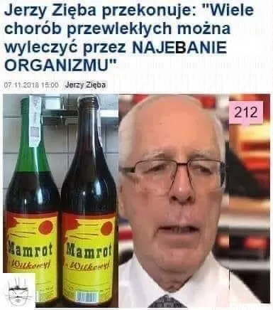 Jerzy Zięba najebanie organizmu