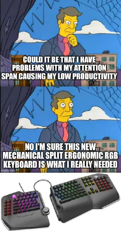 Principal Skinner Blames the Keyboard
