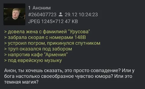 Совпадение с фамилией Урусова