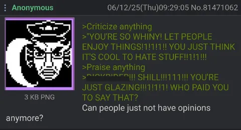 You’re So Whiny About Opinions